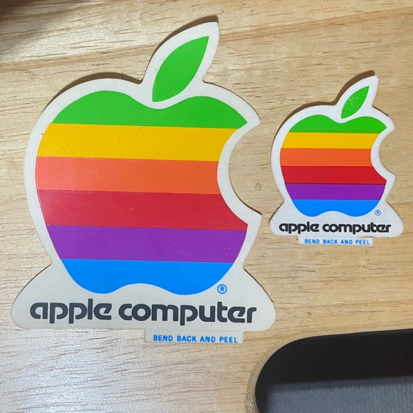 1980s Apple Stickers - Picture 2 of 2